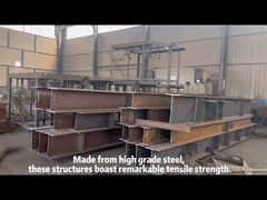 Real scene of steel structure manufacturing in the source factory