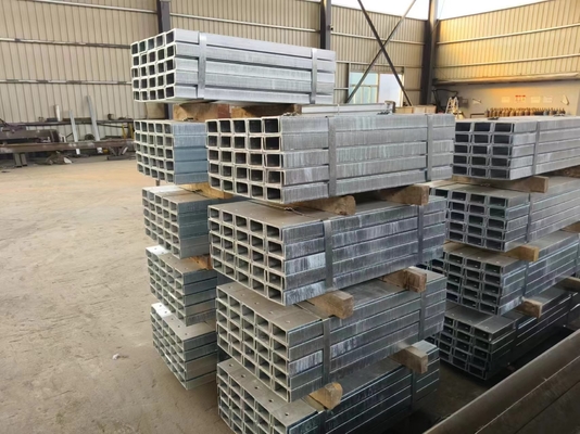 Hot Rolled Galvanizing Steel PFC Beam Steel 380 X 100 For Retaining Wall Construction