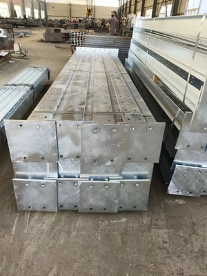 Bolted Galvanized H Section Steel structure Retaining Wall beam Weather Resistance