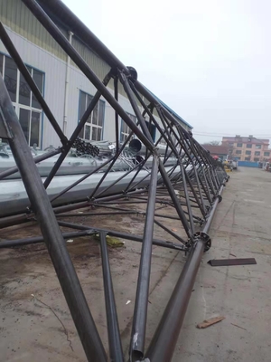 100m Lattice Telecom Galvanised Steel Tower Robust Q345 Q235