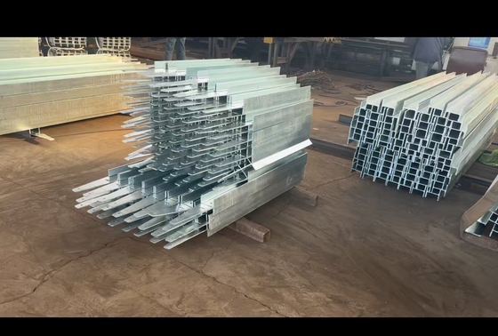 900-12000mm Surface Galvanized Steel I Beam Retaining Wall
