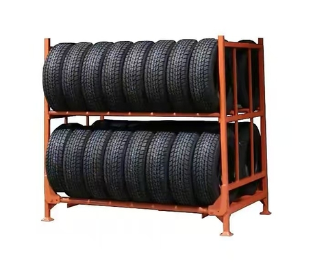 Steel Shelf Designed Specifically For Tires Maximize The Use Of Warehouse Tire Storage Space