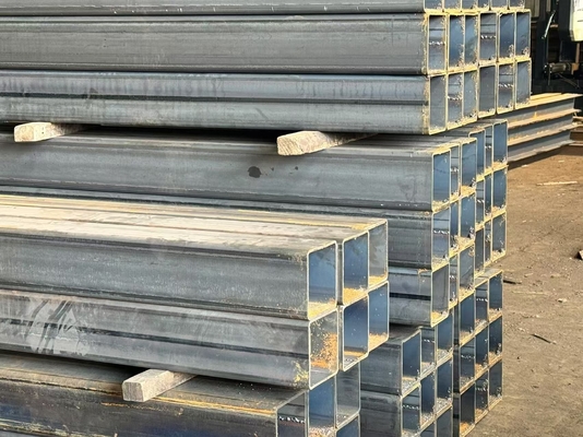 Galvanized Rectangular Steel Tubing Anti Corrosion Rectangular Hollow Tube For Construction