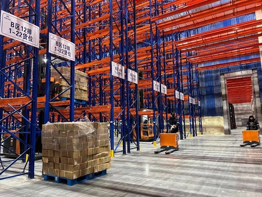 Warehouse 2-5 Levels Steel Pallet Rack With Corrosion Protection And Removable Wire Mesh Decking Steel Shelf Tray