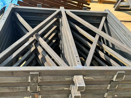 Customizable Structural Steel Components Pre Fabricated Steel Beams Columns For Residential Commercial Construction Projects